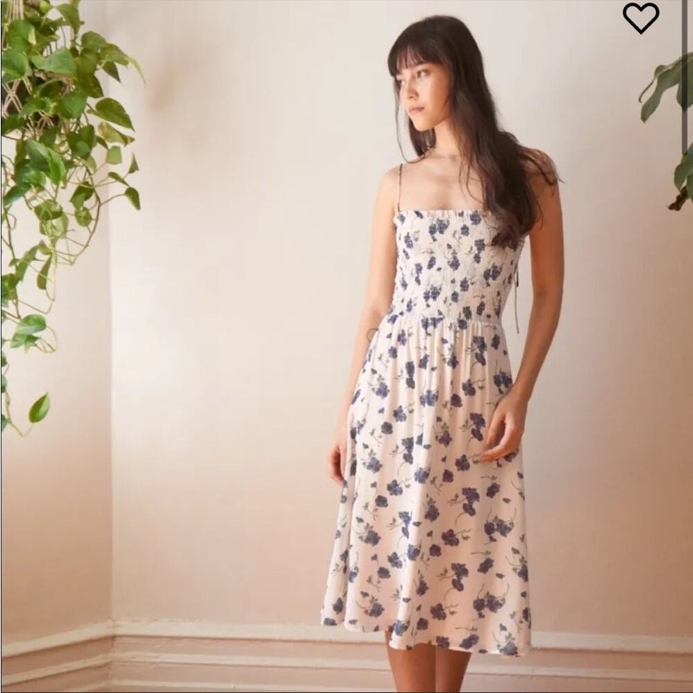 Reformation Sable Dress Blueberries - Picture 2 of 7